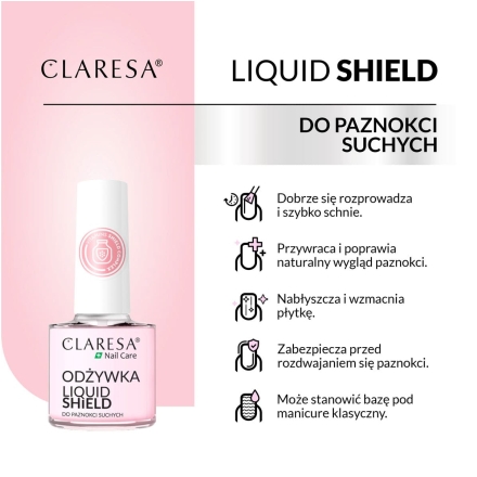 CLARESA Odżywka do paznokci Liquid Shield 5 g - 5