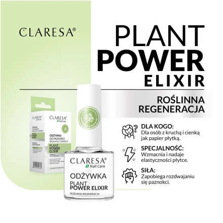 CLARESA Odżywka do paznokci Plant Power Elixir 5 g - 2