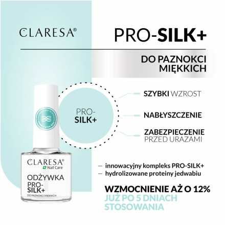 CLARESA Odżywka do paznokci Silk+ 5 g - 4
