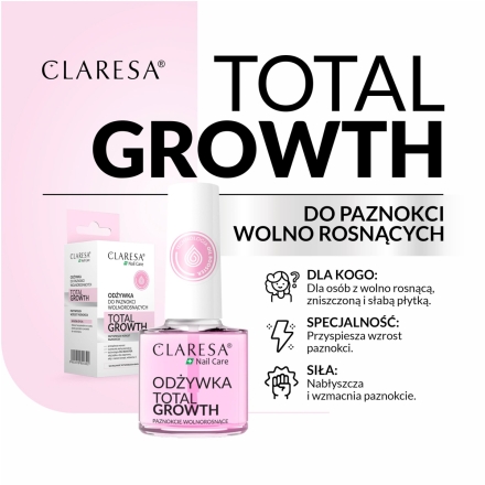 CLARESA Odżywka do paznokci Total Growth 5 g - 3