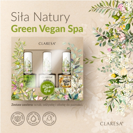 CLARESA ZESTAW Vegan Spa Green Power 3x5 g - 5