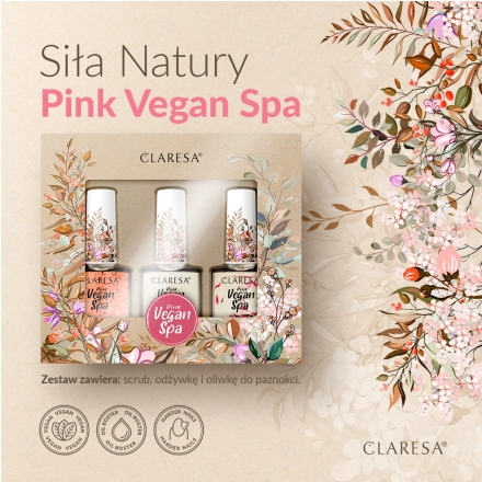 CLARESA ZESTAW Vegan Spa Pink Power 3x5 g - 5