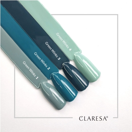 CLARESA lakier hybrydowy GREEN WINKS 1 -5g - 2