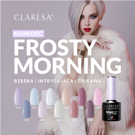 CLARESA Lakier hybrydowy Frosty Morning 7 -5g - 3