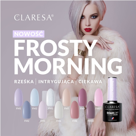 CLARESA Lakier hybrydowy Frosty Morning 8 -5g - 3