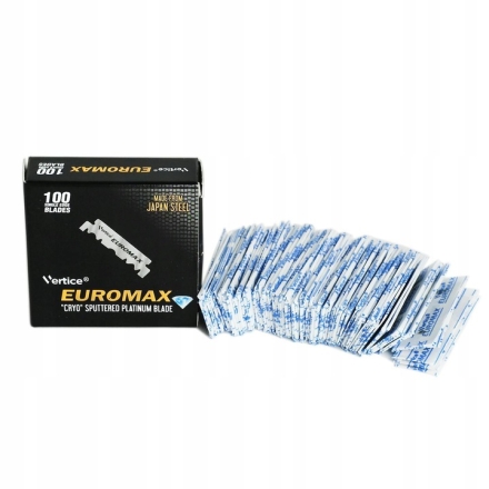 Euromax połówki żyletek/żyletki 100szt do brzytwy