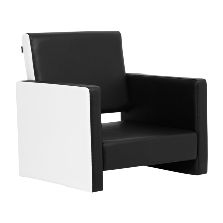 Gabbiano siedzisko fotela Madryt czarno-biały