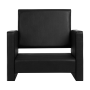Gabbiano siedzisko fotela Madryt czarno-biały - 3