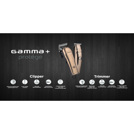 GAMMA+ PROTEGE - Trymer + Maszynka - Zestaw - Combo - 5