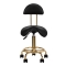 Taboret kosmetyczny 6001-G złoto czarny - 2