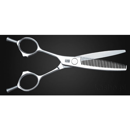 Profesjonalne leworęczne nożyczki fryzjerskie KASHO - Ivory - 2
