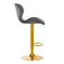 Hoker barowy QS-B15 aksamit szary - 3