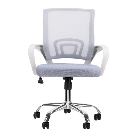 Fotel biurowy QS-C01 biało-szary - 3