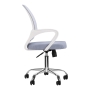 Fotel biurowy QS-C01 biało-szary - 3