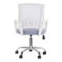 Fotel biurowy QS-C01 biało-szary - 5