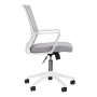 Fotel biurowy QS-11 biało-szary - 3