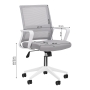 Fotel biurowy QS-11 biało-szary - 8