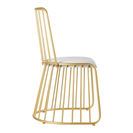 Krzesło Velvet MT-307 złoto szare - 2
