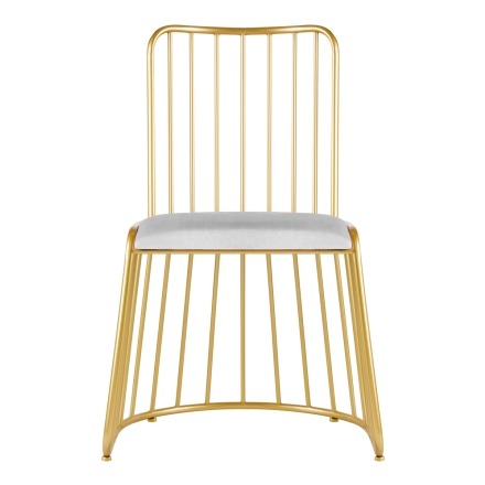 Krzesło Velvet MT-307 złoto szare - 3