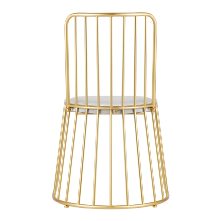 Krzesło Velvet MT-307 złoto szare - 4