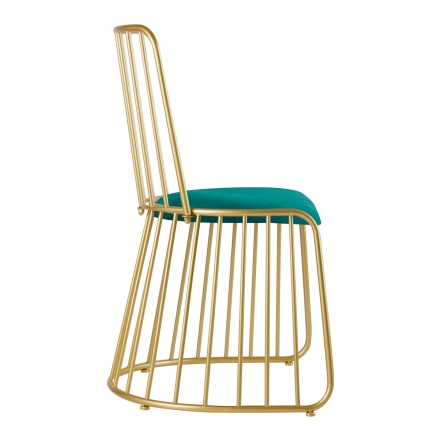Krzesło Velvet MT-307 złoto zielone - 2