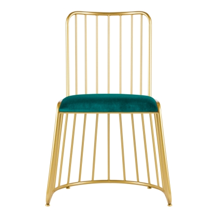 Krzesło Velvet MT-307 złoto zielone - 3