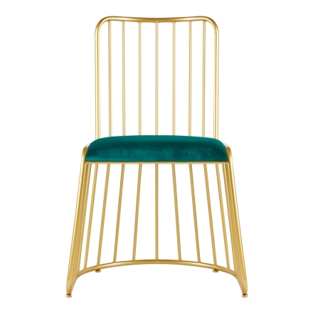 Krzesło Velvet MT-307 złoto zielone - 3
