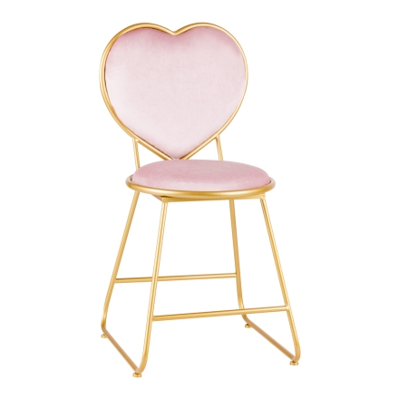 Krzesło Velvet MT-309 złoto różowe