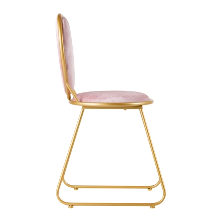 Krzesło Velvet MT-309 złoto różowe - 2