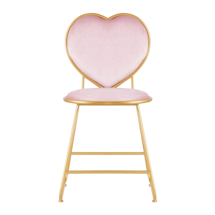 Krzesło Velvet MT-309 złoto różowe - 3