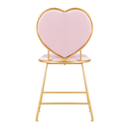 Krzesło Velvet MT-309 złoto różowe - 4