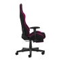 Dark fotel gamingowy materiałowy czarny / różowy - 7