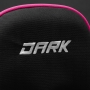 Dark fotel gamingowy materiałowy czarny / różowy - 14