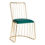 Krzesło Velvet QS-M00 złoto zielony - 2