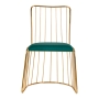 Krzesło Velvet QS-M00 złoto zielony - 4