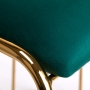 Krzesło Velvet QS-M00 złoto zielony - 7