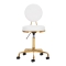 Taboret kosmetyczny H5 złoto biały - 1
