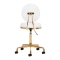 Taboret kosmetyczny H5 złoto biały - 2