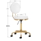 Taboret kosmetyczny H5 złoto biały - 5