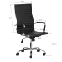 Fotel biurowy QS-1864P czarny - 7