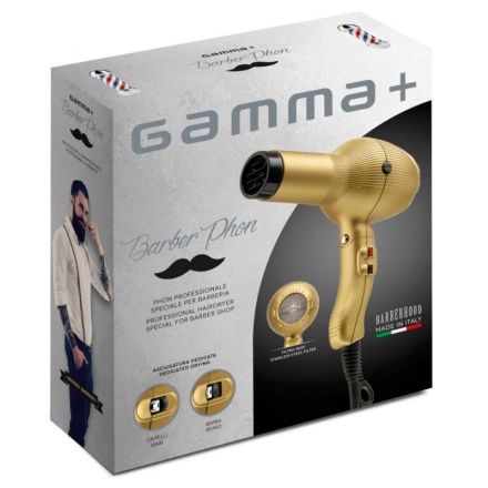 Gamma Piu Barber Phon - Suszarka Do Włosów Złota - 2
