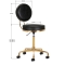 Taboret kosmetyczny H5 złoty czarny - 5