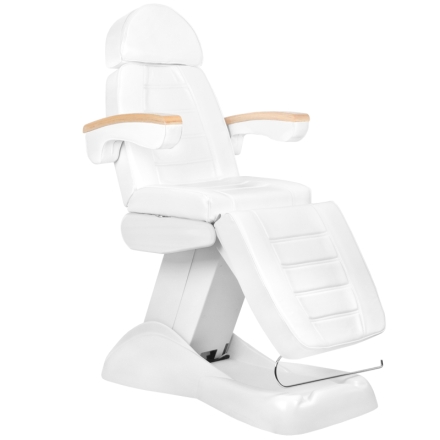 Fotel kosmetyczny elektr. Lux biały podgrzewany - 2