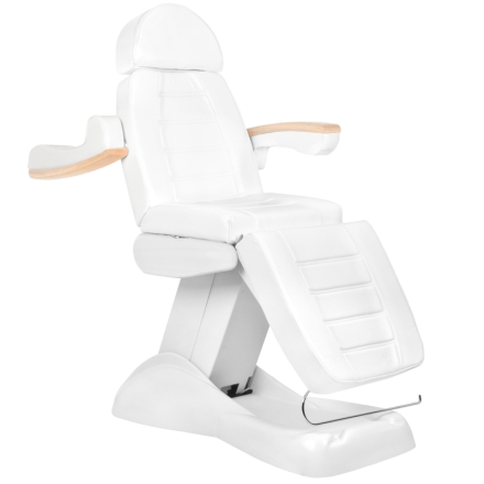 Fotel kosmetyczny elektr. Lux biały podgrzewany - 3