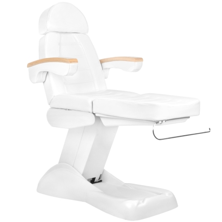 Fotel kosmetyczny elektr. Lux biały podgrzewany - 4