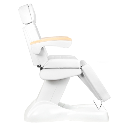 Fotel kosmetyczny elektr. Lux biały podgrzewany - 8
