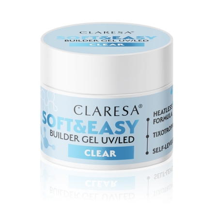 Claresa żel budujący Soft&Easy gel clear 45g - 4