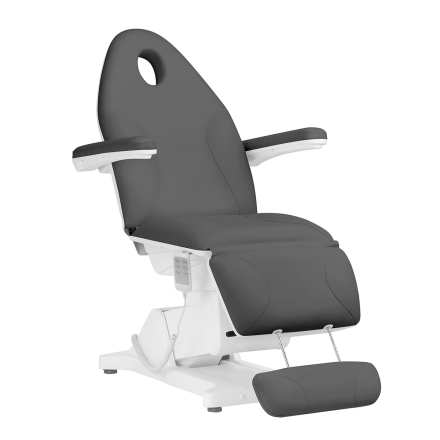 Fotel kosmetyczny elektryczny Sillon Basic 3 siln. szary - 3