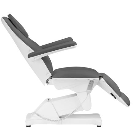 Fotel kosmetyczny elektryczny Sillon Basic 3 siln. szary - 5