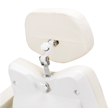 Fotel kosmetyczny elektryczny obrotowy Azzurro 873 biały - 12